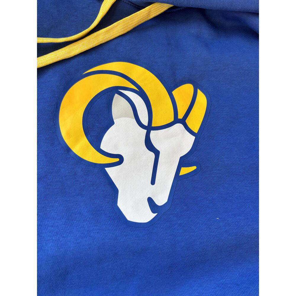 Nike NFL Los Angeles Rams Blue and Yellow Hoodie Size Medium #463 - Picture 6 of 7